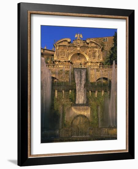Grand Fountain in the Gardens of the Villa d'Este, Unesco World Heritage Site, Tivoli, Lazio, Italy-Michael Newton-Framed Photographic Print