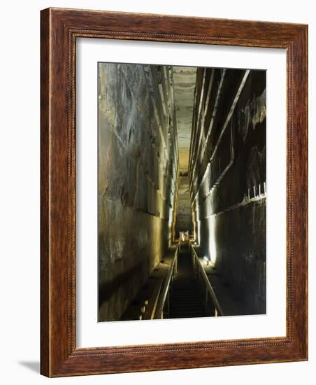 Grand Gallery Inside the Great Pyramid of Khufu, Giza, Egypt-Schlenker Jochen-Framed Photographic Print