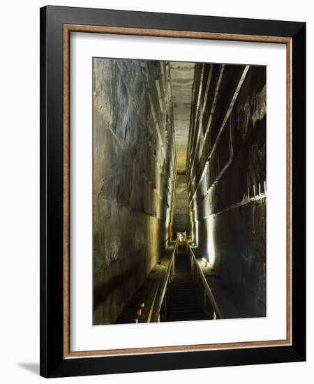 Grand Gallery Inside the Great Pyramid of Khufu, Giza, Egypt-Schlenker Jochen-Framed Photographic Print