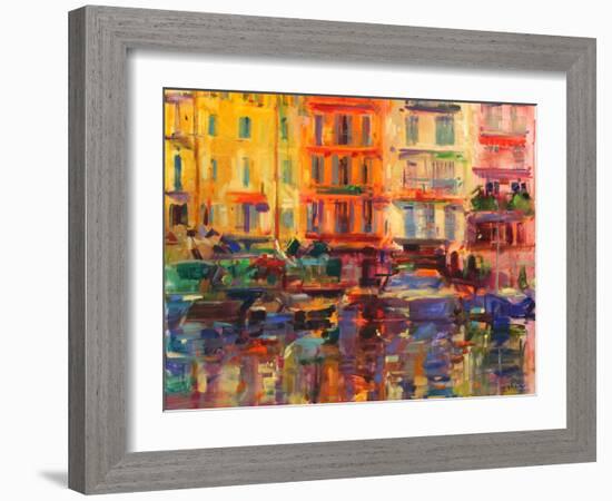 Grand Harbour, Cannes-Peter Graham-Framed Giclee Print