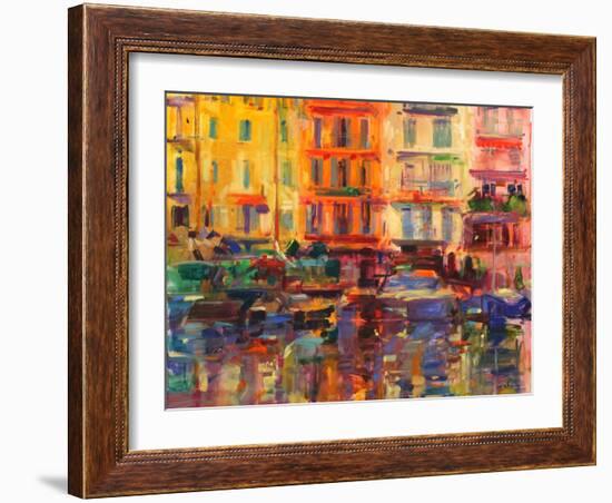 Grand Harbour, Cannes-Peter Graham-Framed Giclee Print