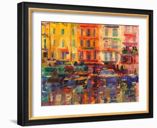 Grand Harbour, Cannes-Peter Graham-Framed Giclee Print