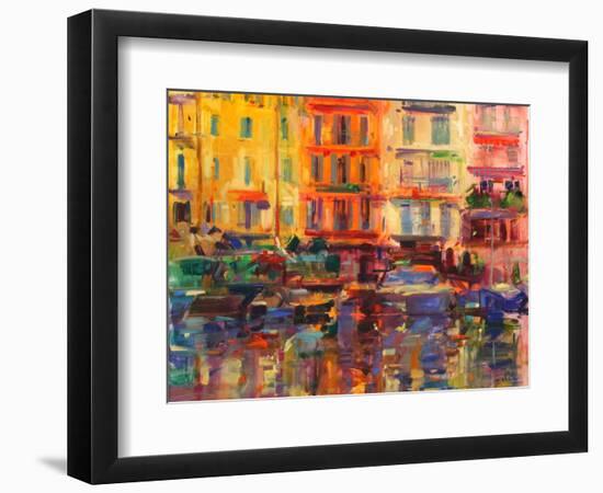 Grand Harbour, Cannes-Peter Graham-Framed Giclee Print