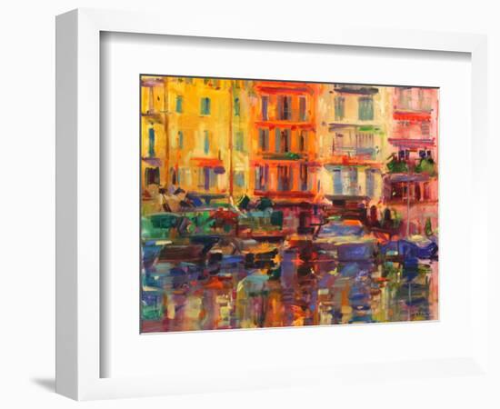 Grand Harbour, Cannes-Peter Graham-Framed Giclee Print