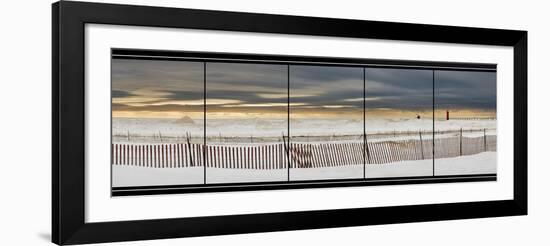 Grand Haven Lighthouse Panorama, Grand Haven, Michigan '14-Monte Nagler-Framed Photographic Print