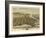 Grand Haven, Michigan - Panoramic Map-Lantern Press-Framed Art Print