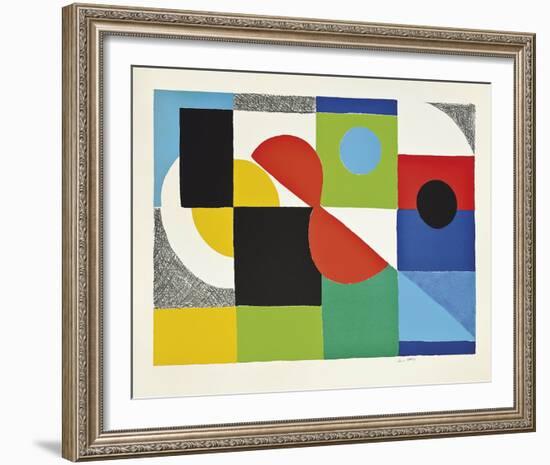 Grand Helice Rouge, 1970-Sonia Delaunay-Framed Giclee Print