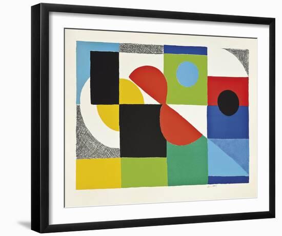 Grand Helice Rouge, 1970-Sonia Delaunay-Framed Giclee Print