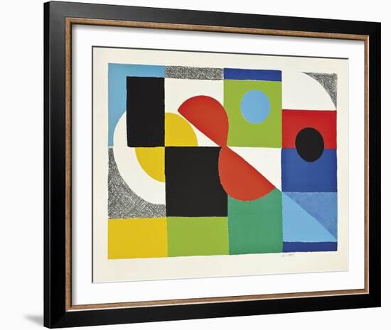 Grand Helice Rouge, 1970-Sonia Delaunay-Framed Giclee Print