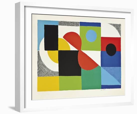 Grand Helice Rouge, 1970-Sonia Delaunay-Framed Giclee Print