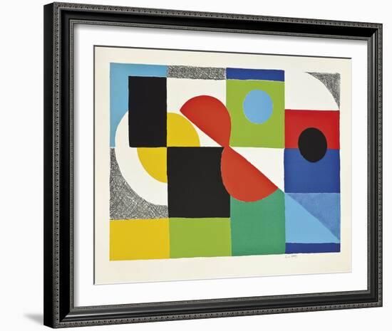 Grand Helice Rouge, 1970-Sonia Delaunay-Framed Giclee Print