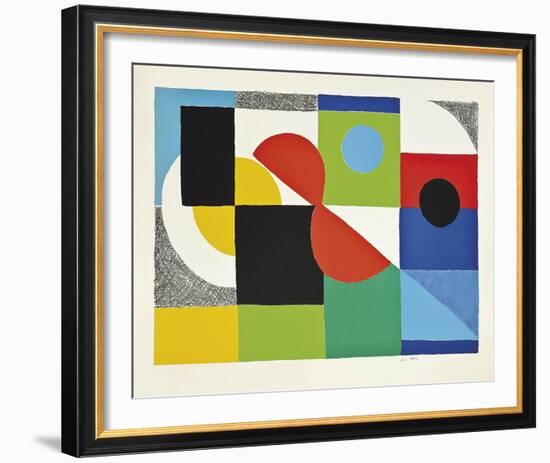 Grand Helice Rouge, 1970-Sonia Delaunay-Framed Giclee Print