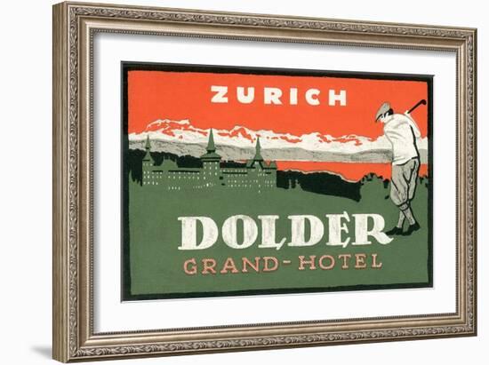 Grand Hotel Dolder, Zurich-null-Framed Art Print