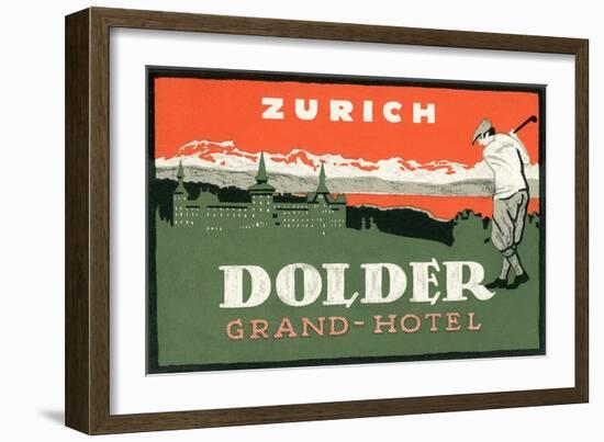 Grand Hotel Dolder, Zurich--Framed Art Print