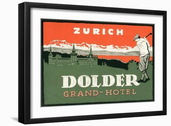 Grand Hotel Dolder, Zurich-null-Framed Art Print