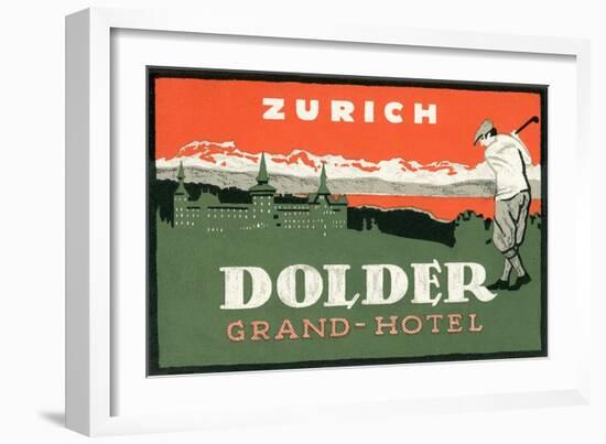 Grand Hotel Dolder, Zurich-null-Framed Art Print