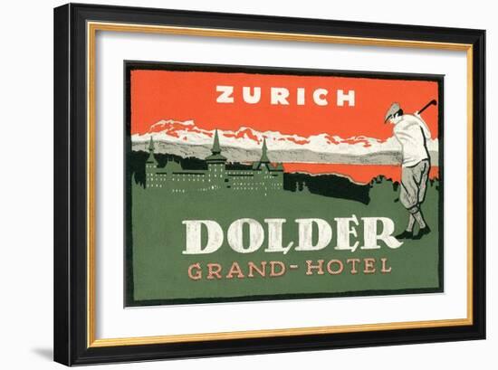 Grand Hotel Dolder, Zurich-null-Framed Art Print