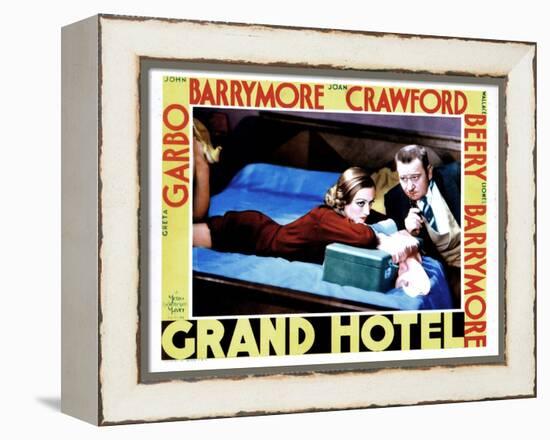 Grand Hotel, from Left, Joan Crawford, Wallace Beery, 1932-null-Framed Stretched Canvas