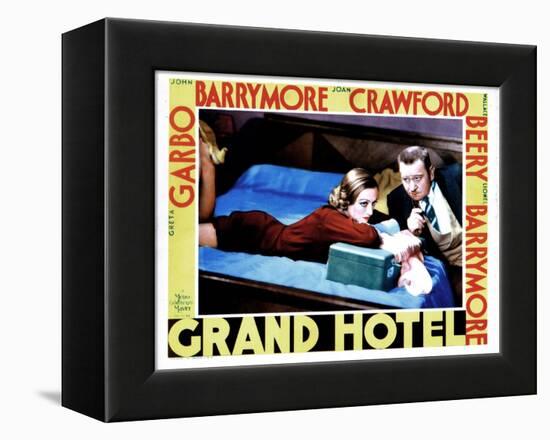 Grand Hotel, from Left, Joan Crawford, Wallace Beery, 1932-null-Framed Stretched Canvas