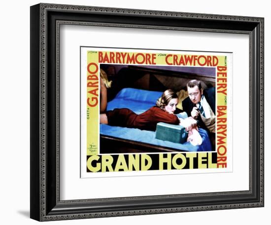 Grand Hotel, from Left, Joan Crawford, Wallace Beery, 1932-null-Framed Art Print