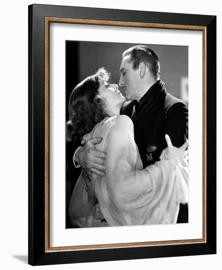 Grand Hotel, Greta Garbo, John Barrymore, 1932-null-Framed Photo