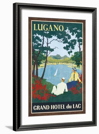 Grand Hotel Lugano-Collection Caprice-Framed Art Print