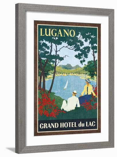 Grand Hotel Lugano-Collection Caprice-Framed Art Print