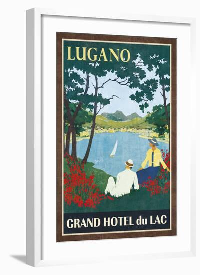 Grand Hotel Lugano-Collection Caprice-Framed Art Print