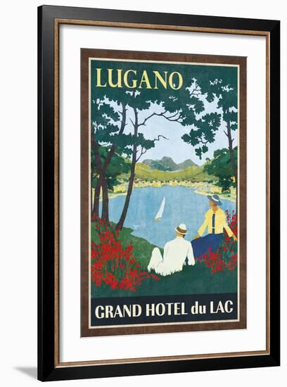 Grand Hotel Lugano-Collection Caprice-Framed Art Print