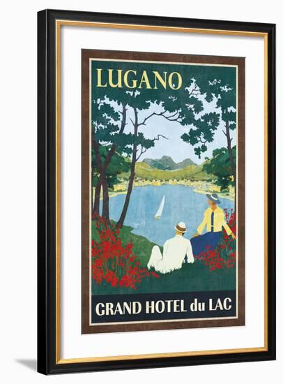 Grand Hotel Lugano-Collection Caprice-Framed Art Print