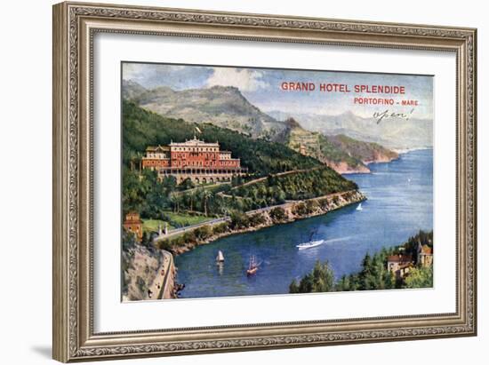 Grand Hotel Splendide, Portofino, Italy, 20th Century-null-Framed Giclee Print