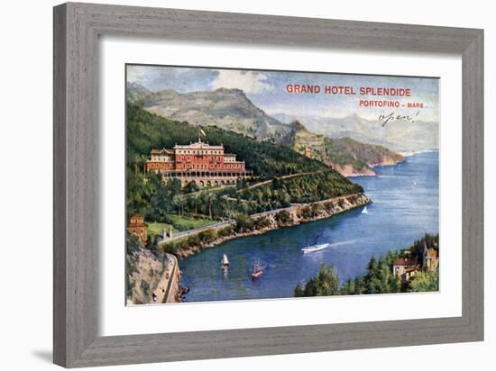 Grand Hotel Splendide, Portofino, Italy, 20th Century-null-Framed Giclee Print