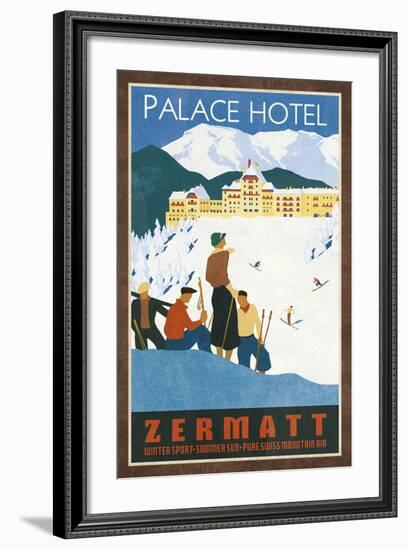 Grand Hotel Zermatt-Collection Caprice-Framed Art Print