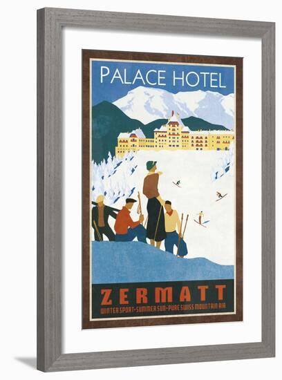 Grand Hotel Zermatt-Collection Caprice-Framed Art Print