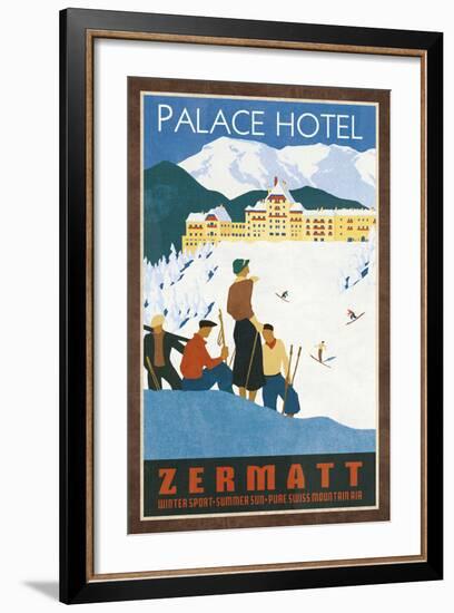 Grand Hotel Zermatt-Collection Caprice-Framed Art Print