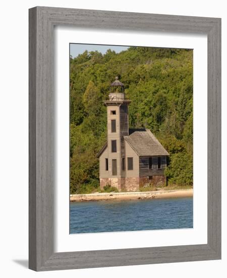 Grand Island East Channel Lighthouse, Michigan, USA-Peter Hawkins-Framed Photographic Print