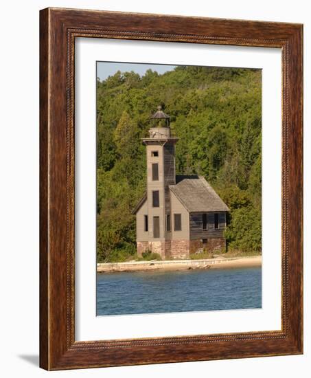 Grand Island East Channel Lighthouse, Michigan, USA-Peter Hawkins-Framed Photographic Print