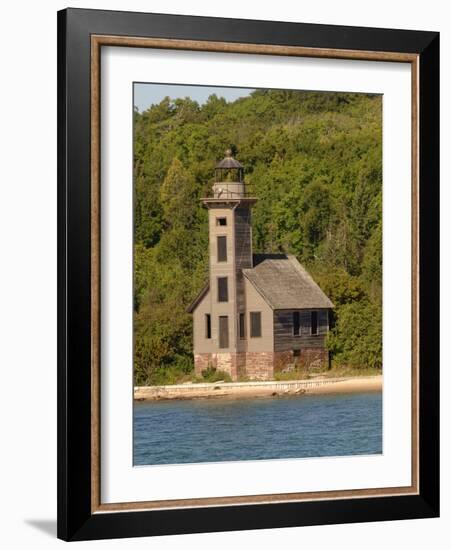 Grand Island East Channel Lighthouse, Michigan, USA-Peter Hawkins-Framed Photographic Print