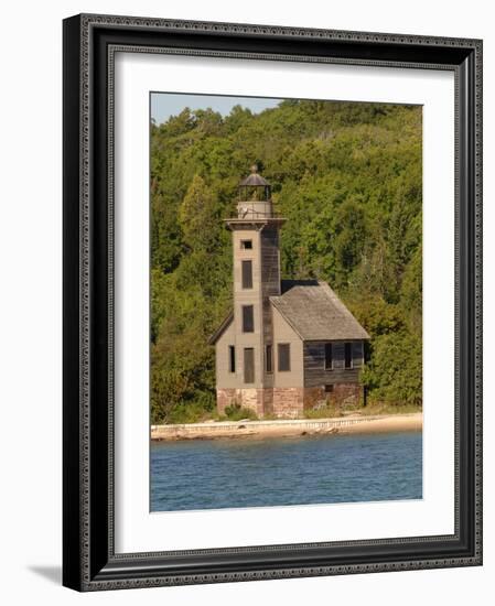 Grand Island East Channel Lighthouse, Michigan, USA-Peter Hawkins-Framed Photographic Print