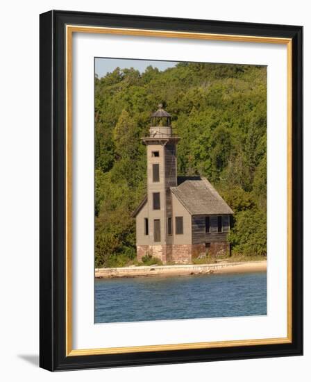 Grand Island East Channel Lighthouse, Michigan, USA-Peter Hawkins-Framed Photographic Print