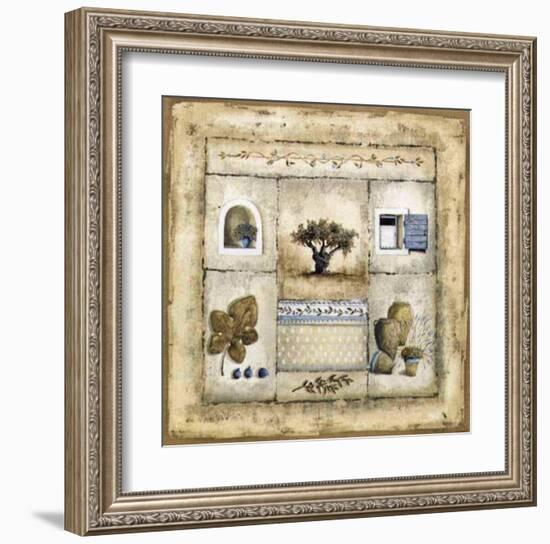 Grand Jardin a l'Olivier-Véronique Didier-Laurent-Framed Art Print