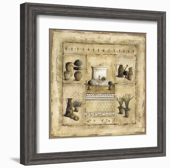 Grand Jardin a la Fontaine-Véronique Didier-Laurent-Framed Art Print