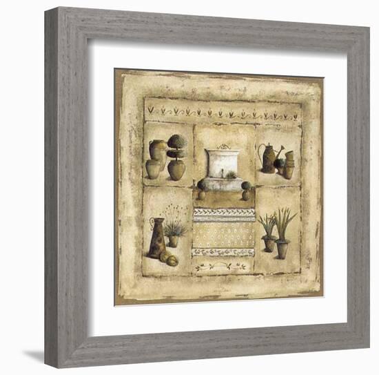 Grand Jardin a la Fontaine-Véronique Didier-Laurent-Framed Art Print