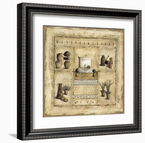 Grand Jardin a la Fontaine-Véronique Didier-Laurent-Framed Art Print