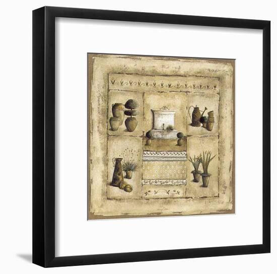 Grand Jardin a la Fontaine-Véronique Didier-Laurent-Framed Art Print