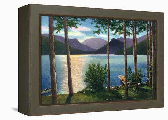 Grand Lake, Colorado - Sunrise Scene on the Lake-Lantern Press-Framed Stretched Canvas