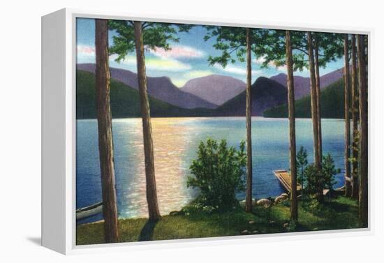 Grand Lake, Colorado - Sunrise Scene on the Lake-Lantern Press-Framed Stretched Canvas