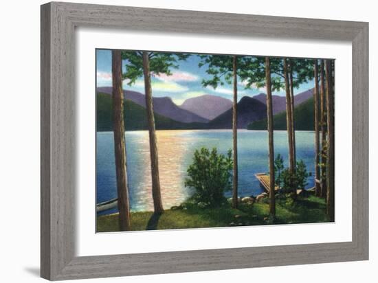 Grand Lake, Colorado - Sunrise Scene on the Lake-Lantern Press-Framed Art Print