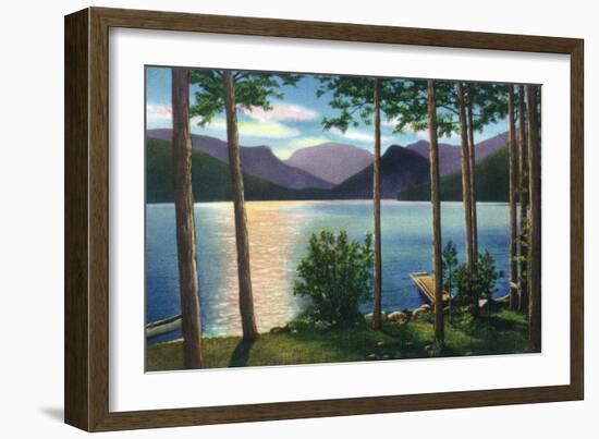 Grand Lake, Colorado - Sunrise Scene on the Lake-Lantern Press-Framed Art Print