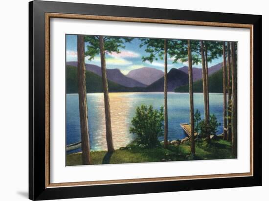 Grand Lake, Colorado - Sunrise Scene on the Lake-Lantern Press-Framed Art Print